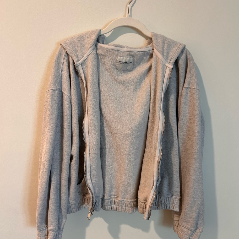Abercrombie & Fitch Soft Gray Hoodie